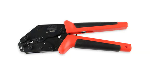 Pro Crimp Tool, Ratchet Action Front View Red
