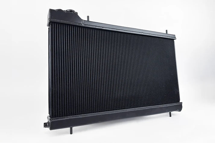 2nd Gen Subaru Forester XT (MT) High-Performance All-Aluminum Radiator – Black Front View