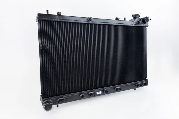 2nd Gen Subaru Forester XT (MT) High-Performance All-Aluminum Radiator – Black Front View