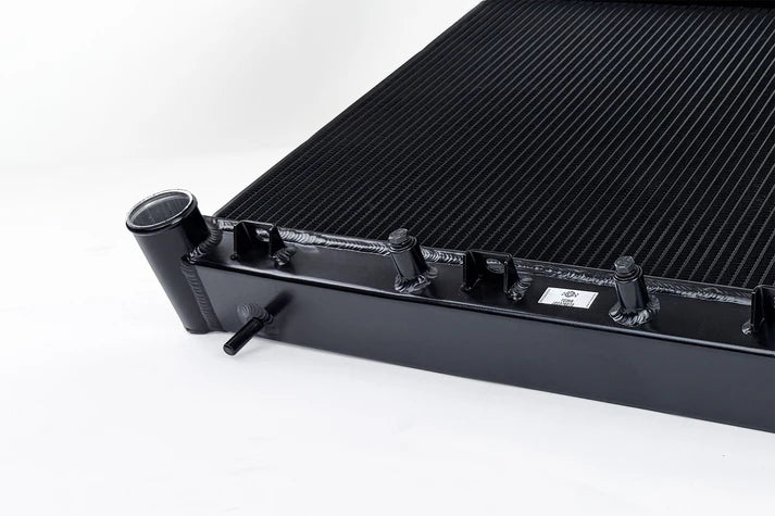 2nd Gen Subaru Forester XT (MT) High-Performance All-Aluminum Radiator – Black Front View