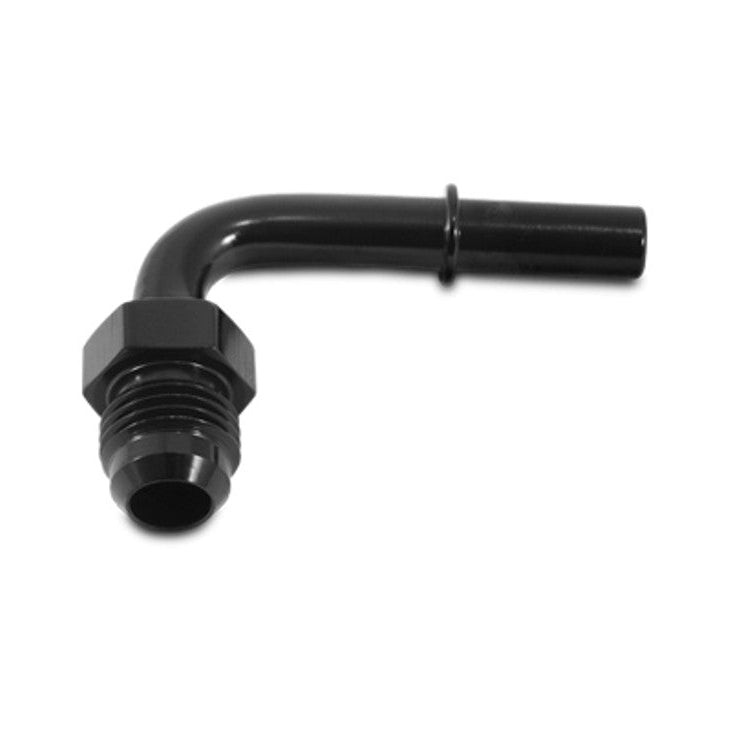 90 Degree Male AN Flare Push-On EFI Adapters Front View