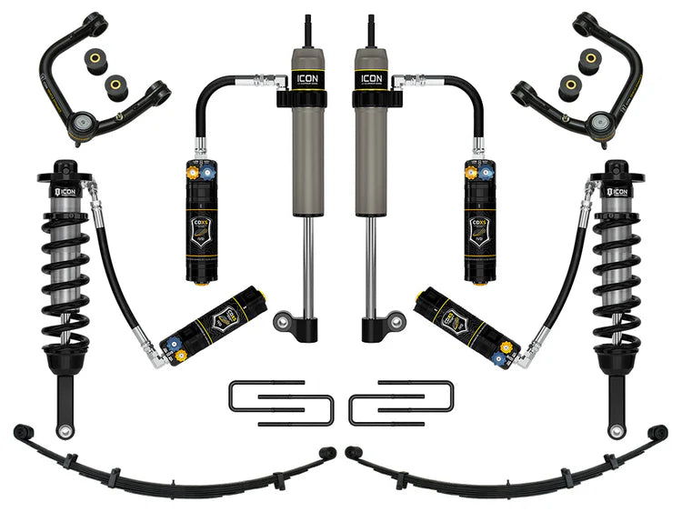 ICON 2005-2015 Toyota Tacoma 0-3.5" Lift/2016-2023 Tacoma 0-2.75" Lift, Stage 9 Suspension System, Tubular, CDXS