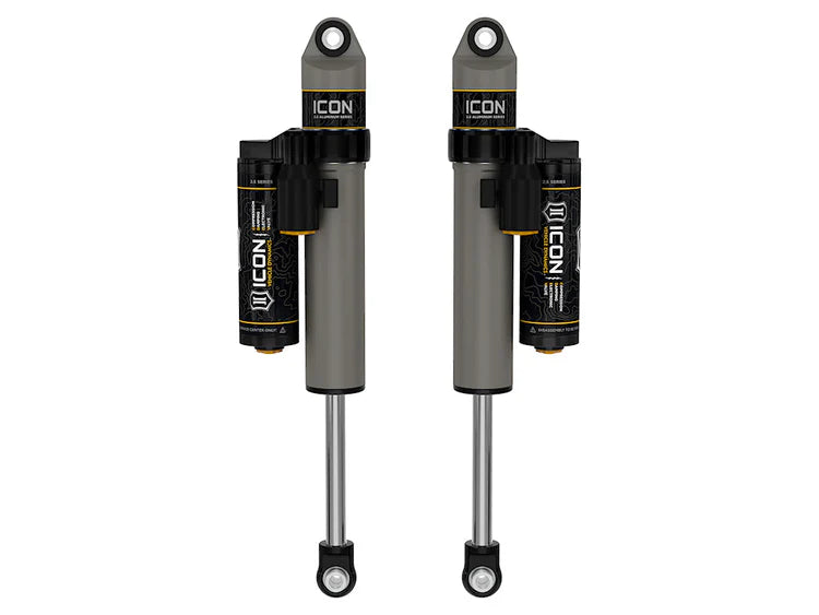 ICON 2020-2026 Chevrolet Silverado/GMC Sierra 2500/3500 HD, 0-1.5” Lift, Rear, V.S. 2.5 Aluminum Series Shock Absorbers, Piggyback Reservoir w/ CDEV, Pair