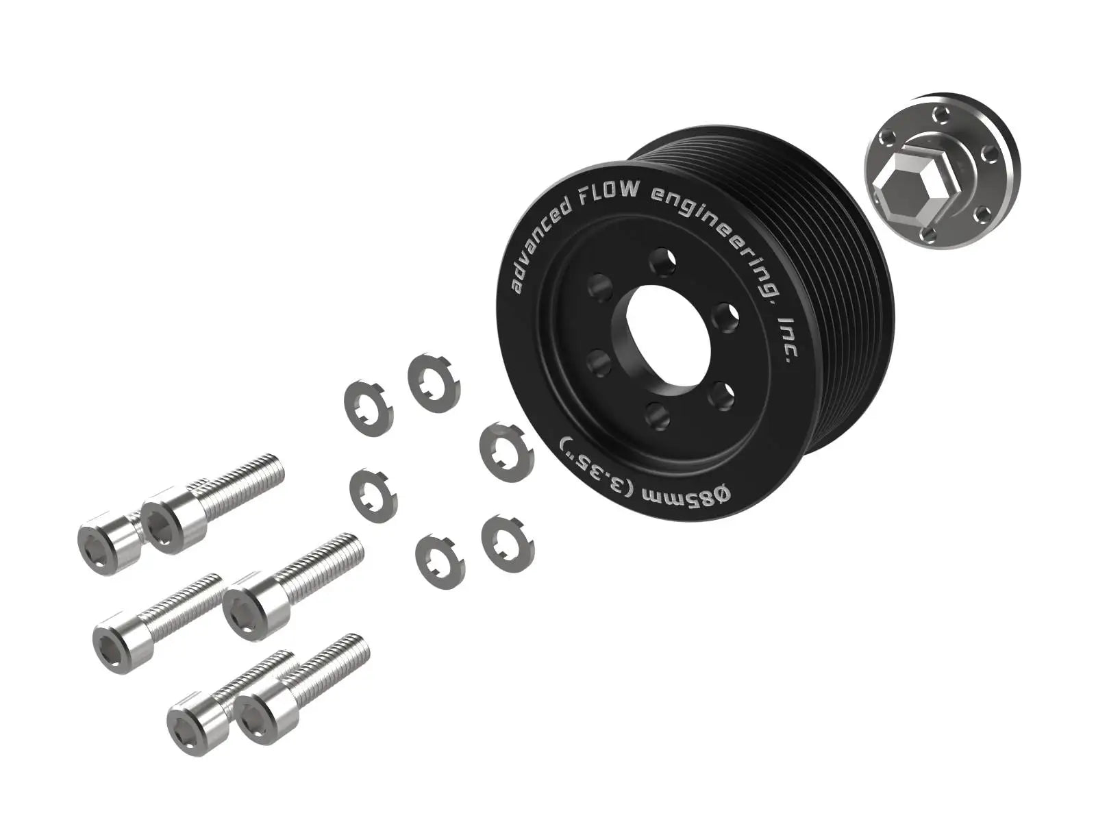 2021-2024 Ram TRX AFE Power Supercharger Power Puller Pulley Kit | 3.35" (OEM Diameter)