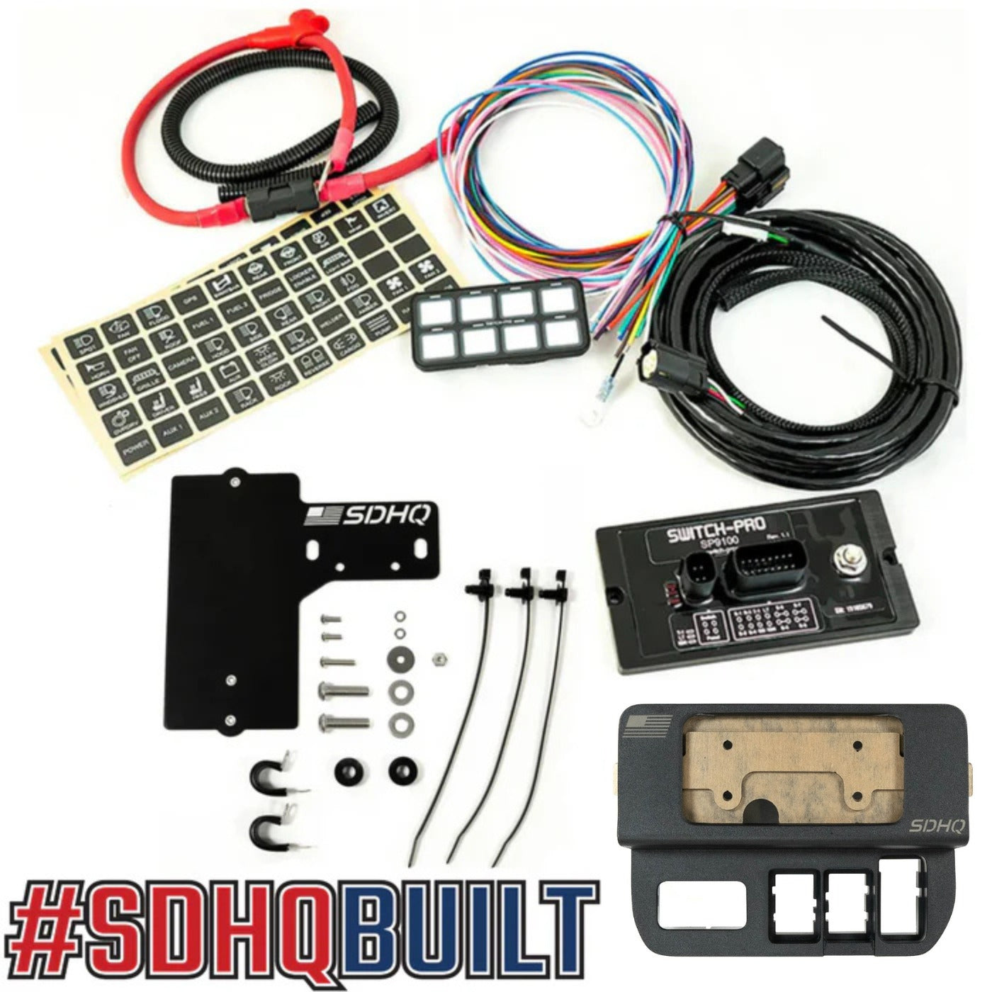 '16-23 Toyota Tacoma SDHQ Built Complete Switch Pros SP-9100 Mounting Kit