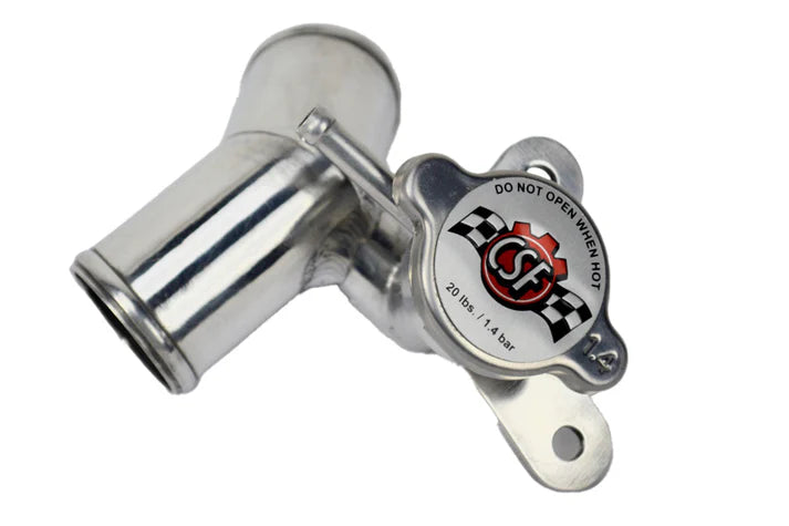 FR-S/BRZ/86/GR86 All-Aluminum Filler Neck w/1.4 bar High Pressure Radiator Cap Front View