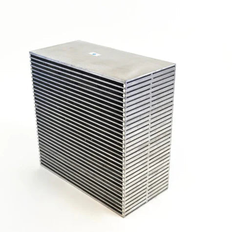 Air-to-Water Bar & Plate Intercooler Core 12L x 12H x 6W Front View
