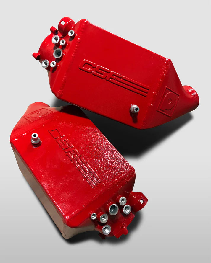 BMW F1X M5 & M6 Twin Charge-Air-Cooler Set Front View Red