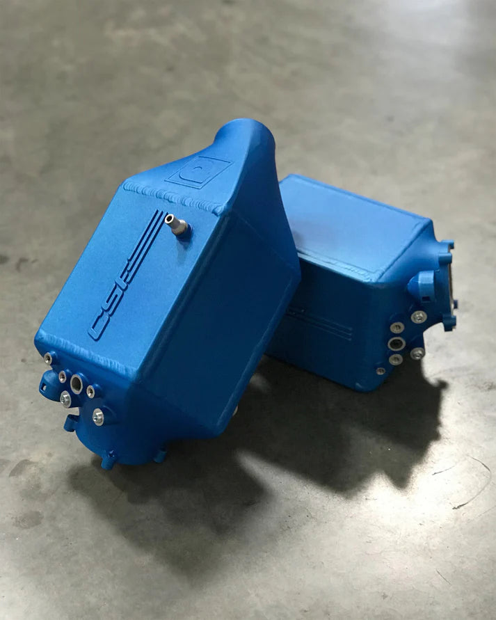 BMW F1X M5 & M6 Twin Charge-Air-Cooler Set Front View Blue