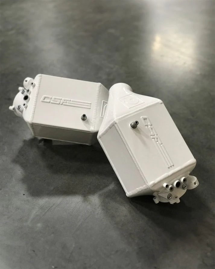 BMW F1X M5 & M6 Twin Charge-Air-Cooler Set Front View White