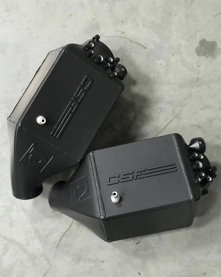 BMW F1X M5 & M6 Twin Charge-Air-Cooler Set Front View Black