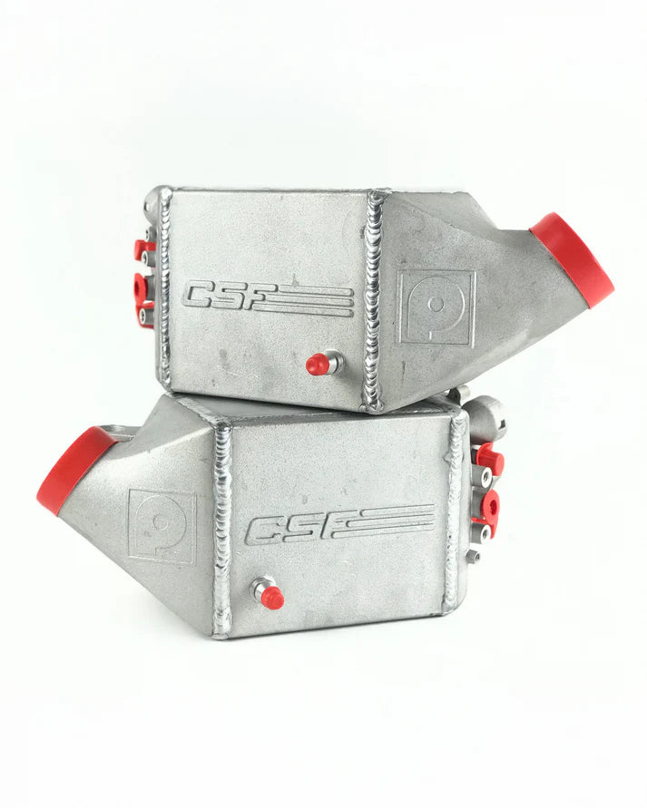 BMW F1X M5 & M6 Twin Charge-Air-Cooler Set Front View Silver