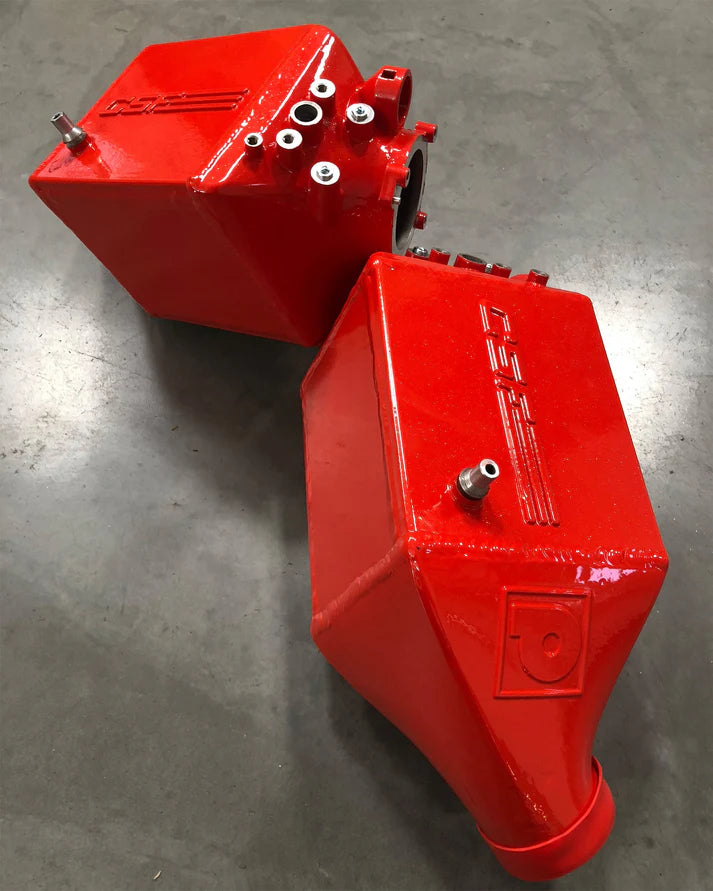 BMW F1X M5 & M6 Twin Charge-Air-Cooler Set Front View Red