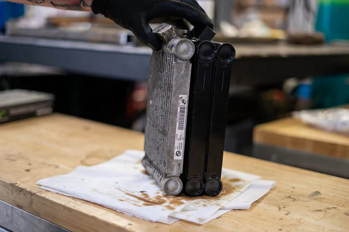 BMW F3X / F2X (N55) Race-Spec Oil Cooler Front View