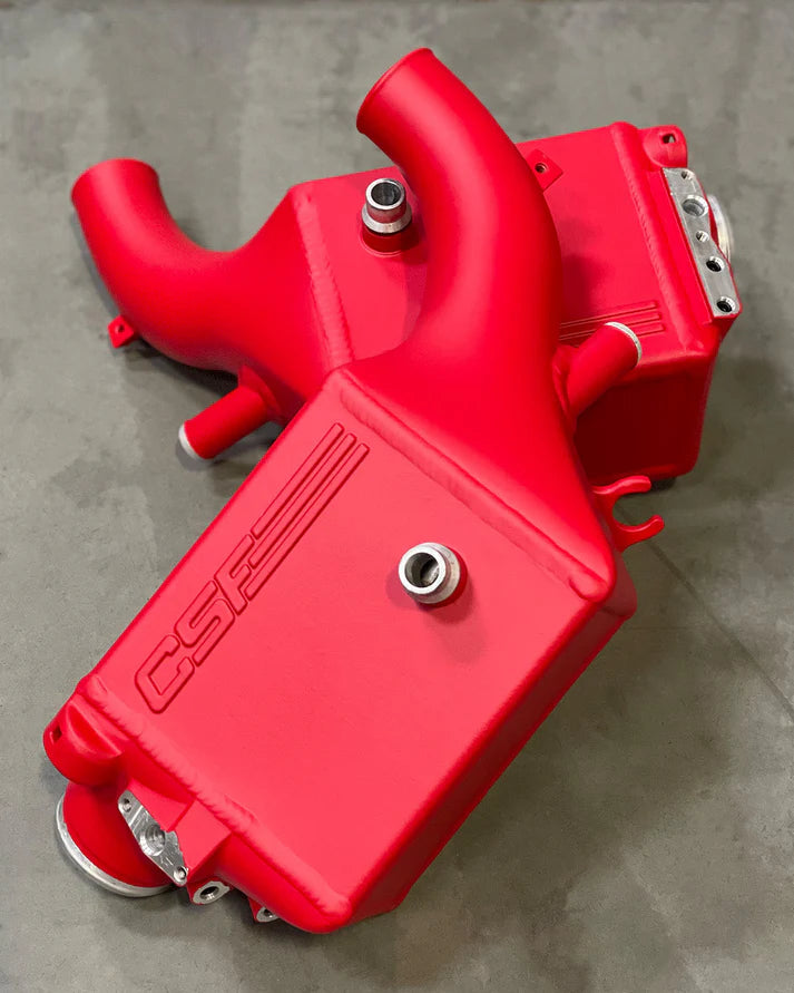 BMW X5M / X6M / XM High-Performance Charge-Air-Coolers Front View Red