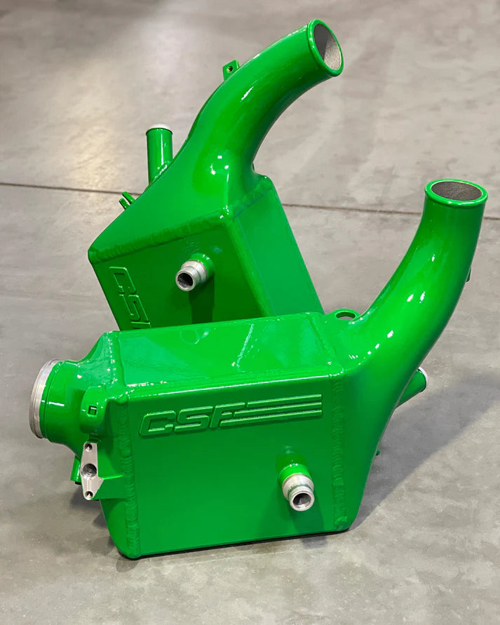 BMW X5M / X6M / XM High-Performance Charge-Air-Coolers Front View Green