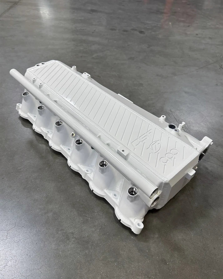 A90 Supra / BMW B58 Charge-Air Cooler Manifold Front View White