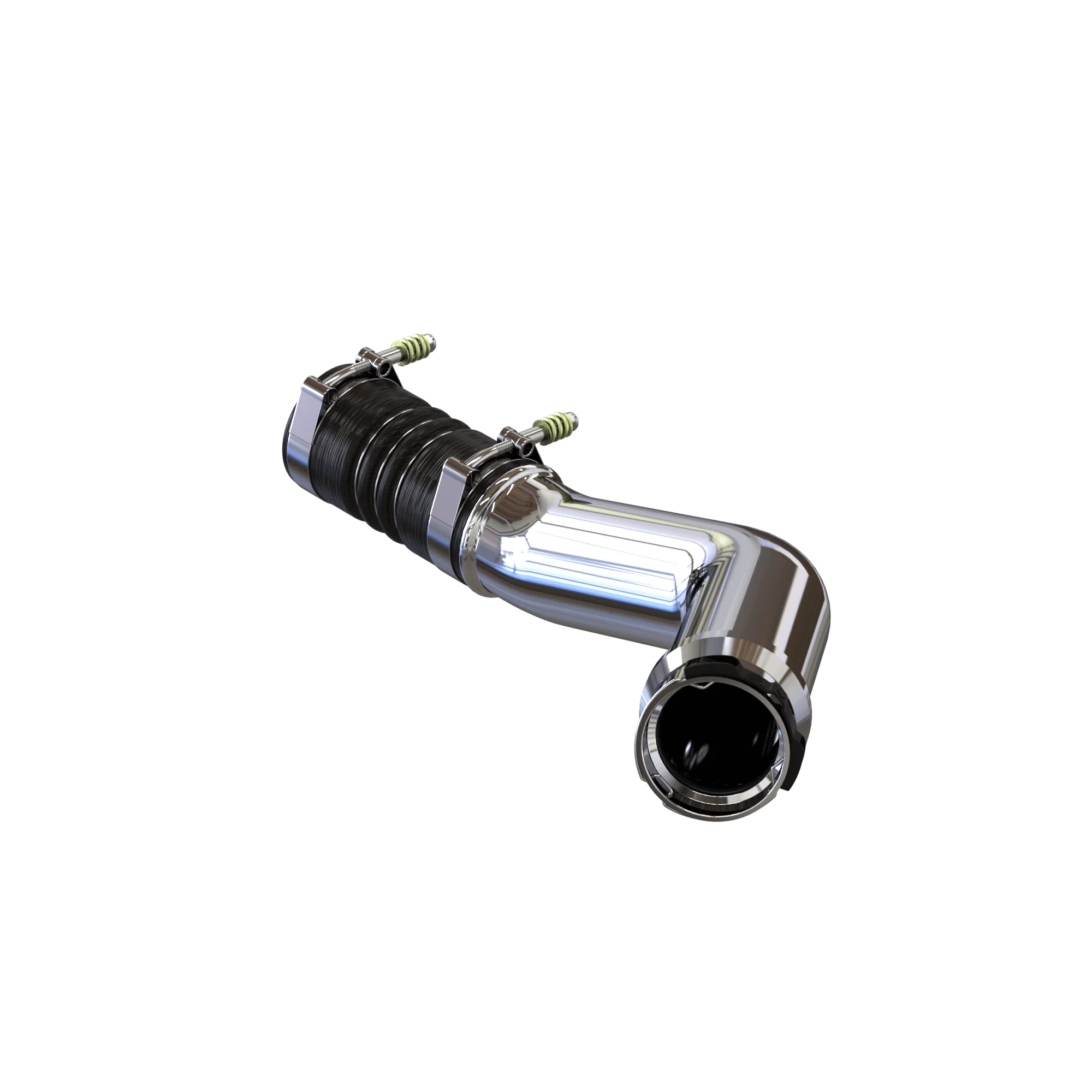 Hot Side Intercooler Pipe for 2011-2015 Ford Powerstroke 6.7L Front View