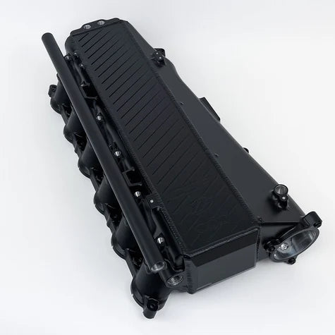 BMW Gen 1 B58 Charge Air Cooler Manifold Front View Black