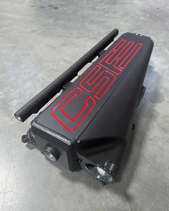 BMW Gen 2 B58 Race X Charge Air Cooler Manifold Front View Red