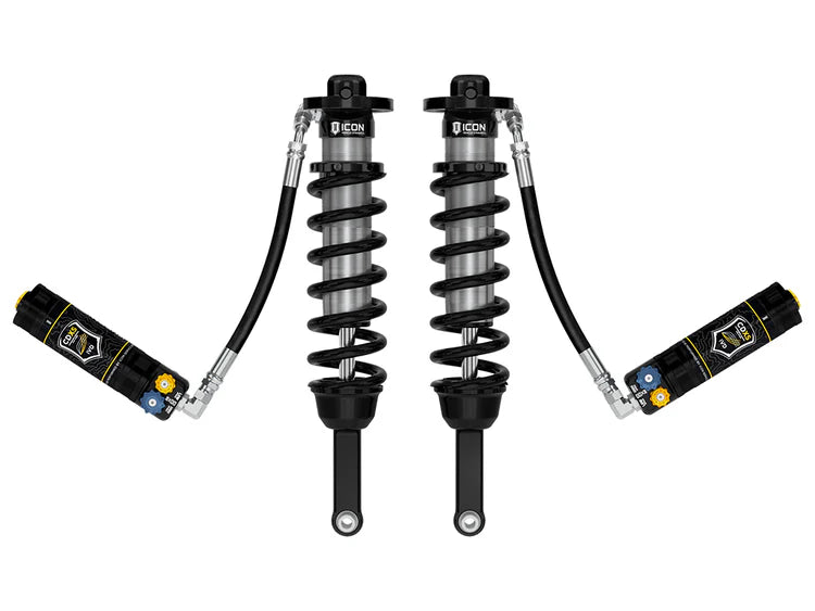 ICON 2005-2023 Toyota Tacoma, 0-3.5"/0-2.75" Lift, Front, V.S. 2.5 Series Coilover Kit, Extended Travel, Remote Reservoir w/ CDXS, Pair