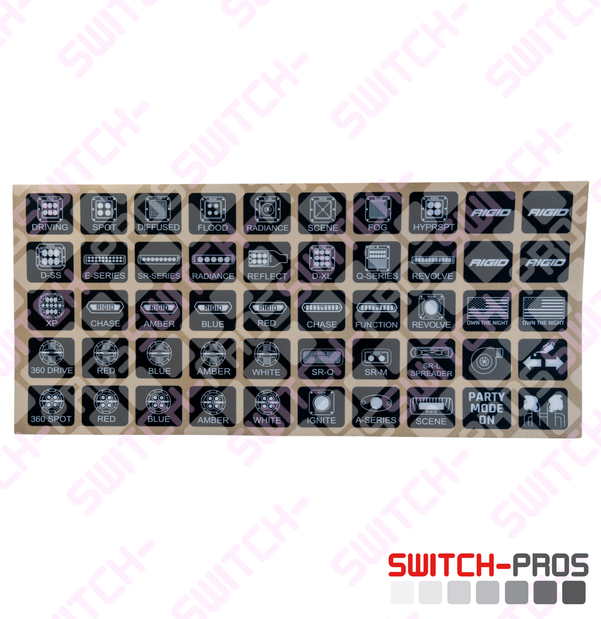 Rigid Industries Switch Legends Switch Pros display