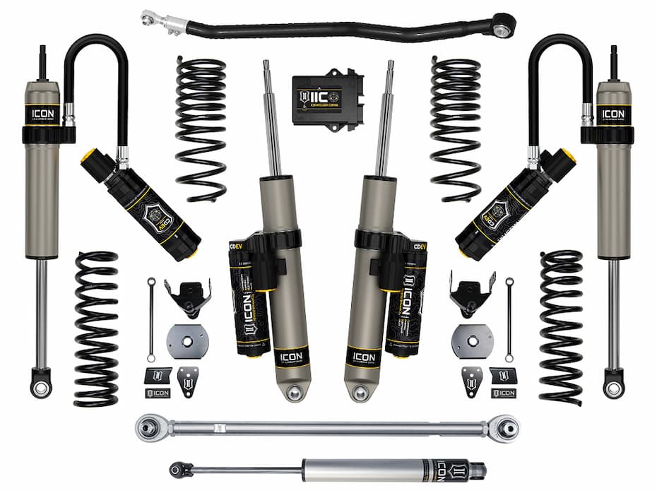 ICON 2014-2026 Ram 2500 4WD, Diesel, Coil Spring Rear, 4.5" Lift, Stage 5 Suspension System, w/ Performance Rear Coil Springs