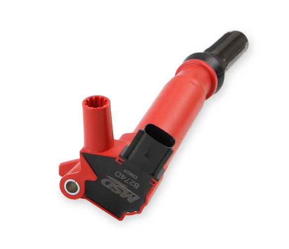 MSD Ignition Coil - Ford F-Series - 6.2L V8 - Red - 8-Pack Side View Red