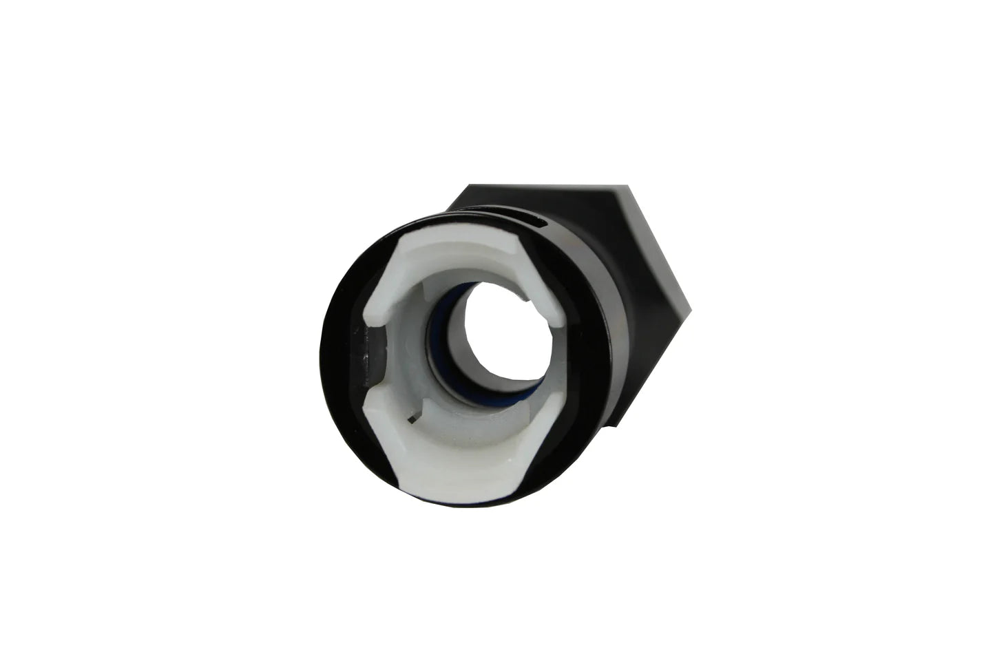 1/2" Quick Connect to AN-10 Feed Line Adapter Front View