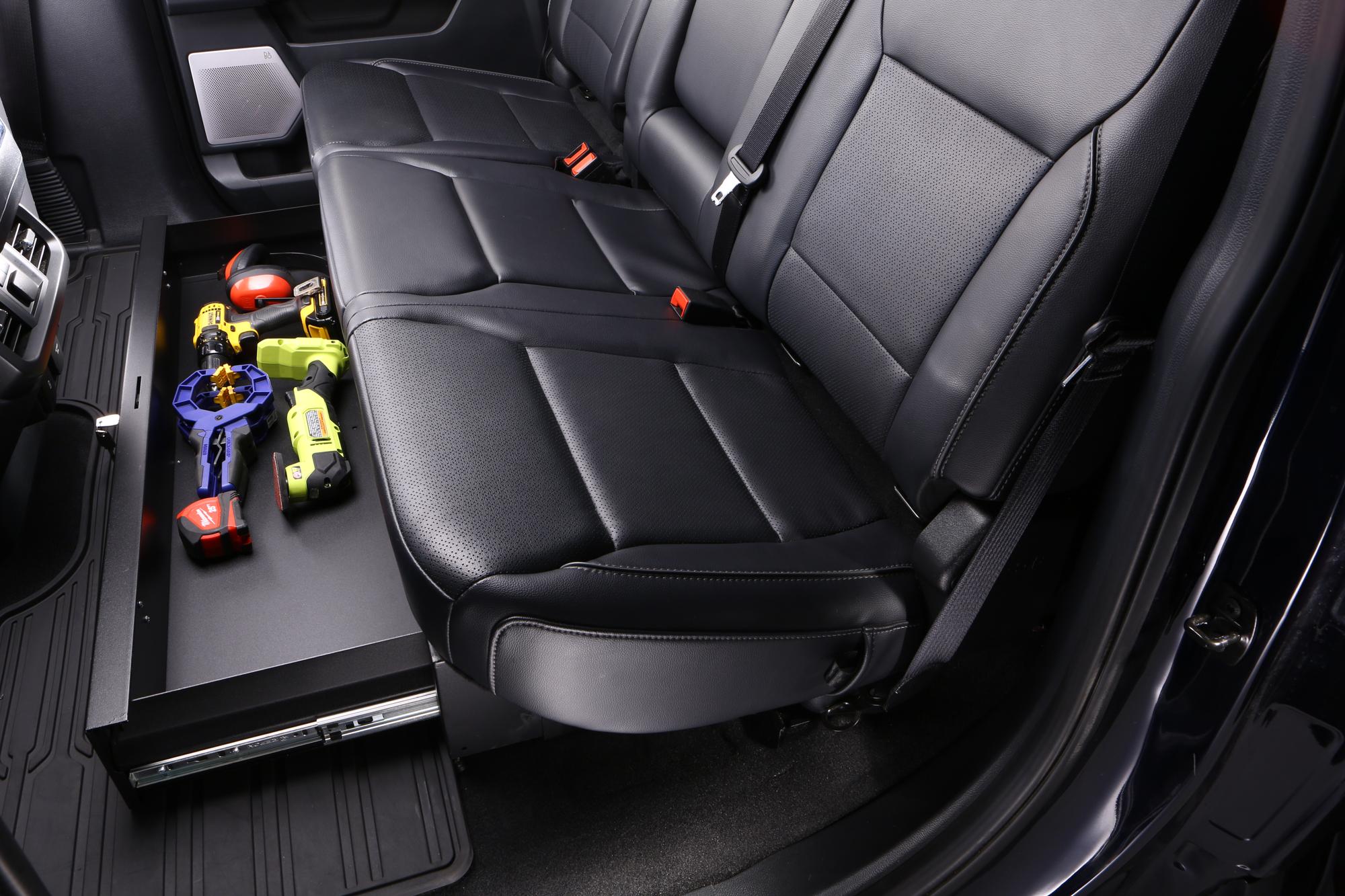 Underseat Drawer for 2015-2025 Ford F-Series; 2019-2025 Chevy/GMC Silverado/Sierra