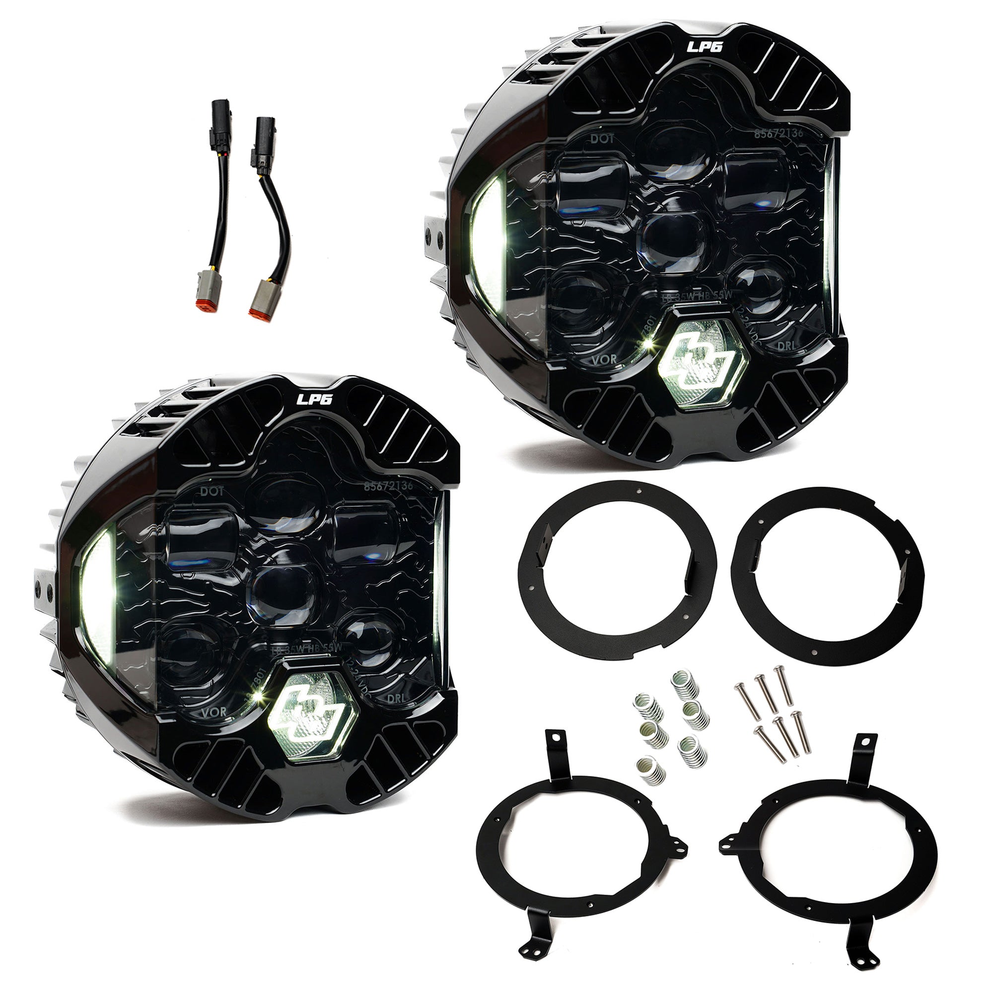 DOT LP6 LED Headlight Kit Front View