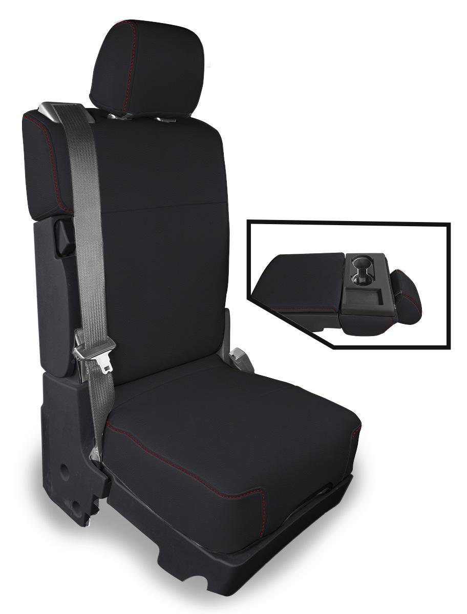 Center Jump Seat Cover for 2015+ Ford F150, 2017+ Super Duty Side View