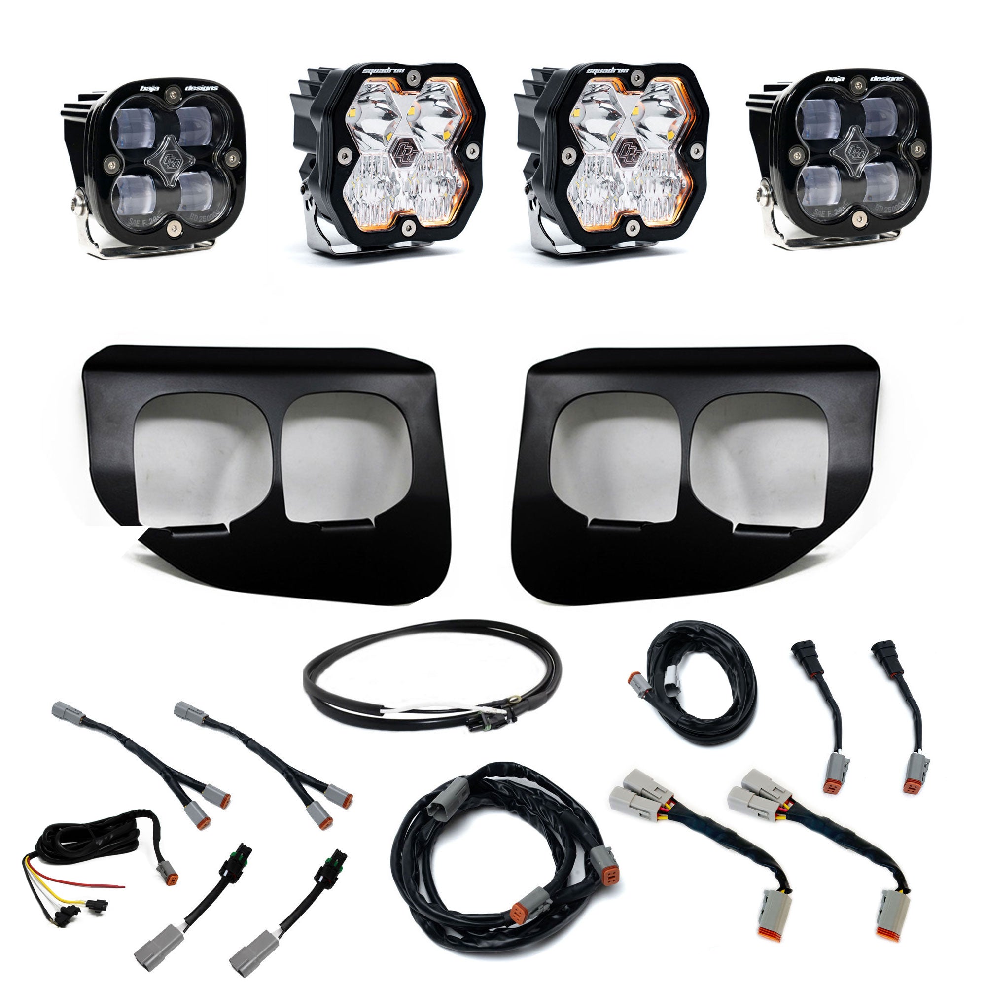 Squadron 2.0 Sport/Squadron SAE Dual Fog Pocket Light Kit - Ford 2020-22 F-250/350 Super Duty