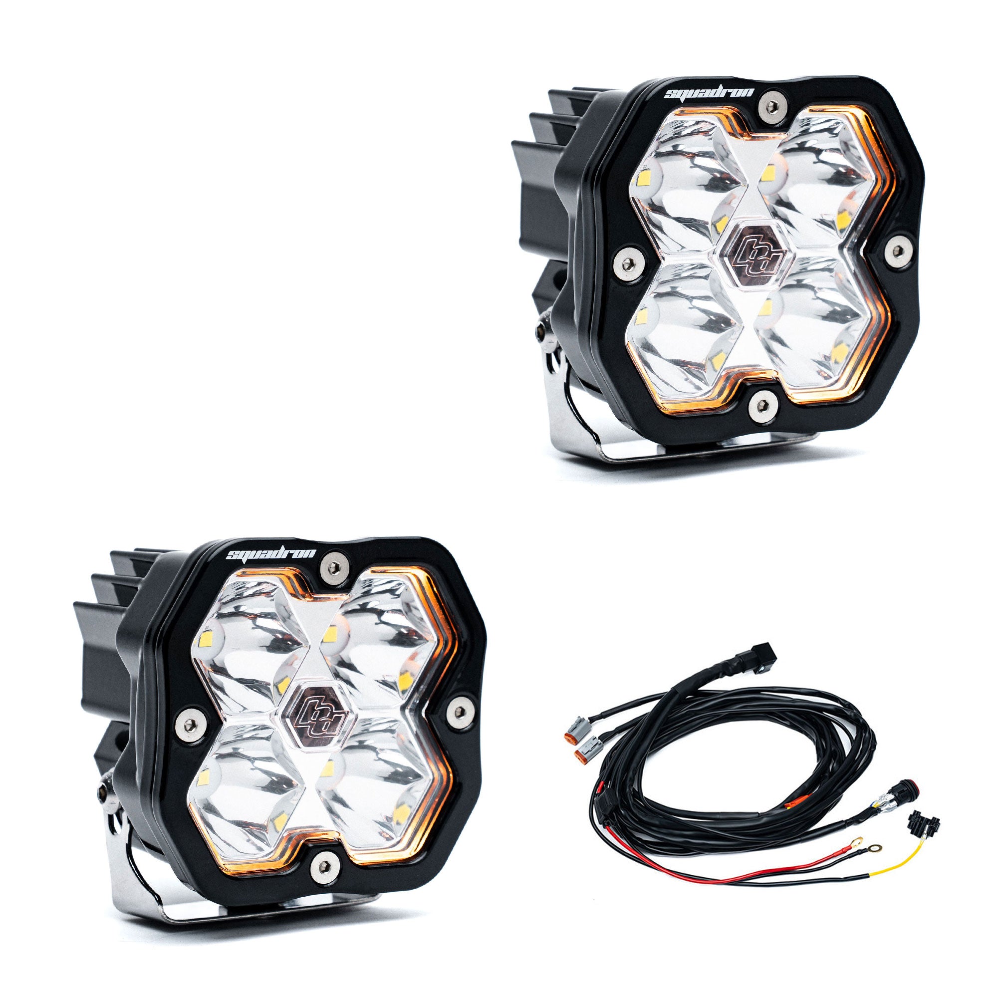 Squadron 2.0 Sport Black LED Auxiliary Light Pod Pair - Universal