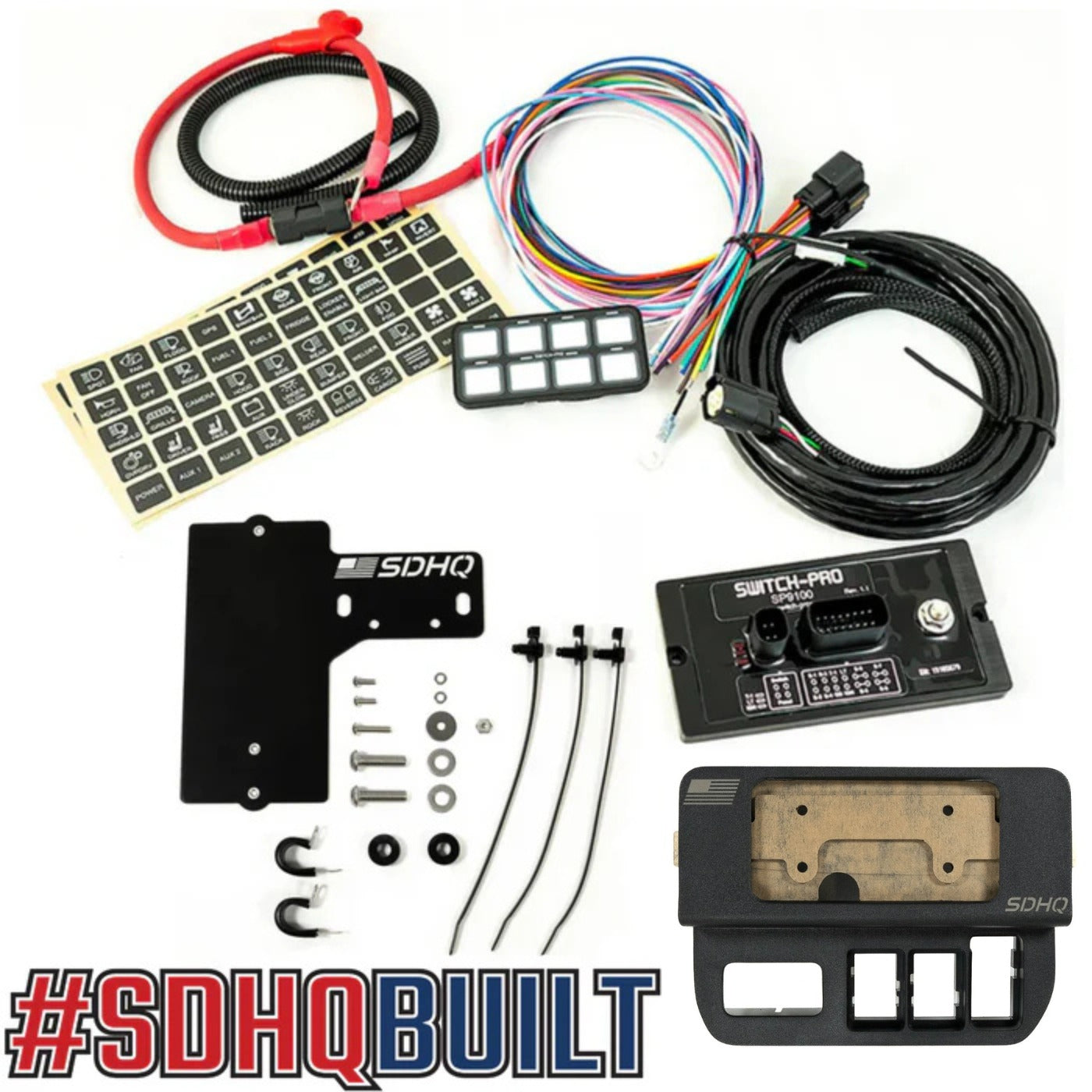 '16-23 Toyota Tacoma SDHQ Built Complete Switch Pros SP-9100 Mounting Kit