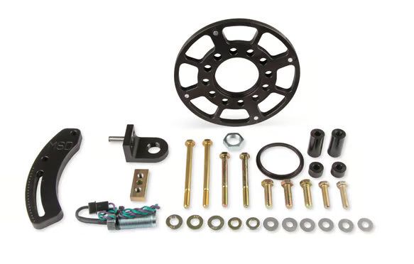 MSD Crank Trigger Wheel Kit - Flying Magnet - SBF - Windsor Front View Black
