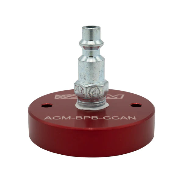 AGM | Brake Reservoir Adapter - Can-Am / Ducati - Brembo Brakes Side View Red