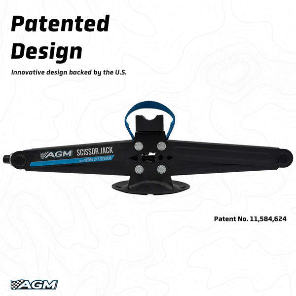 AGM | The Scissor Jack Front View Black