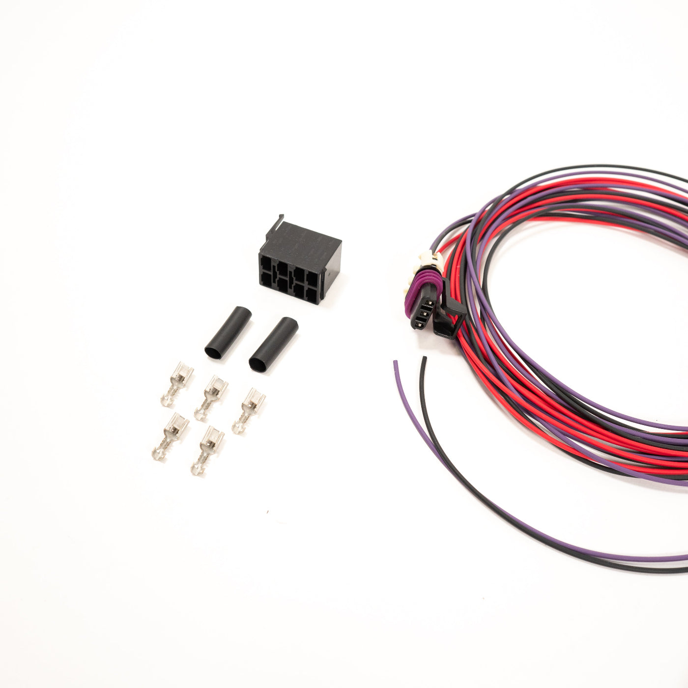 SDHQ Built ARB Twin 10ft Remote Switch Harness Kit display of included parts 