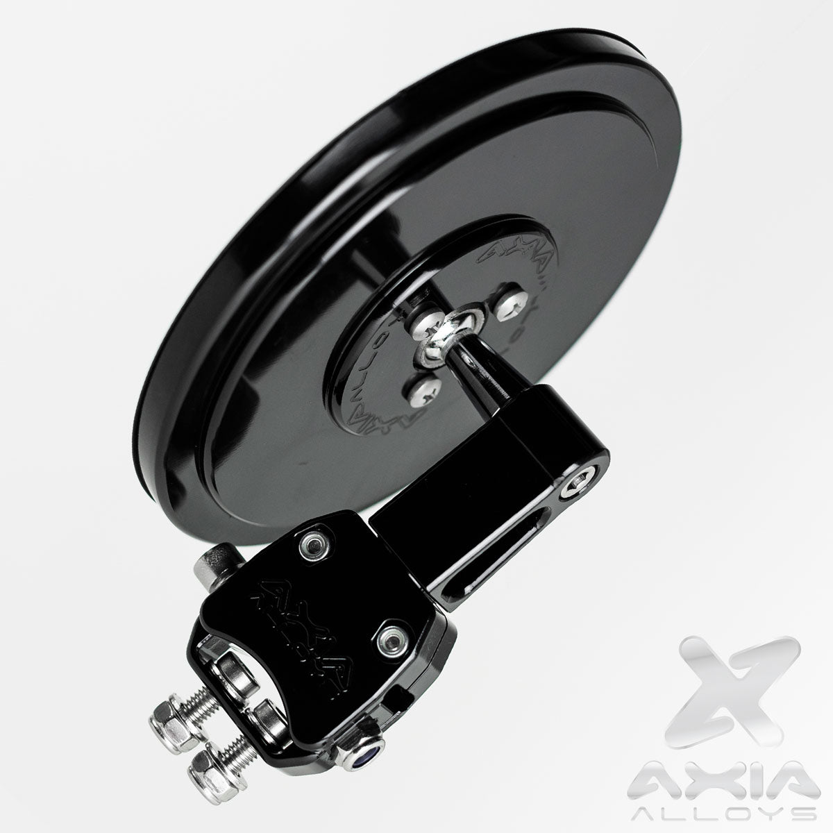 5″ Round Convex Glass Billet Arm Side Mirror Side View