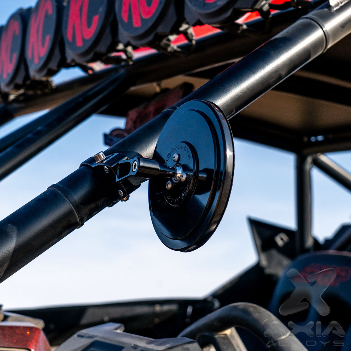 5″ Round Convex Glass Billet Arm Side Mirror Rear View