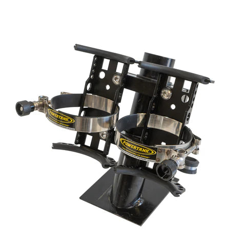 Double Barrel Power Shot Bracket with Roll Bar Clamps Power Tank