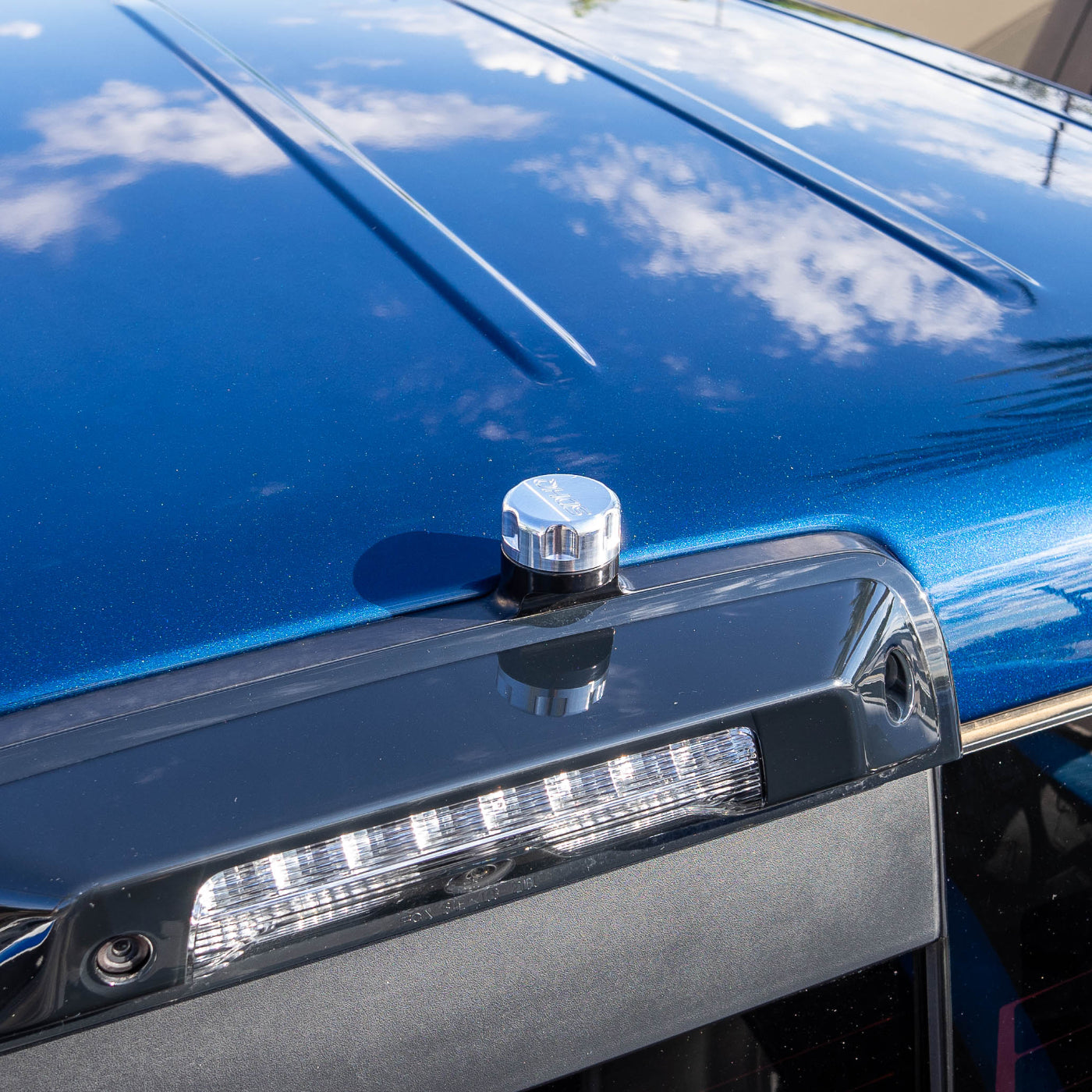 SDHQ Built Billet Aluminum NMO Antenna Rain Cap installed 