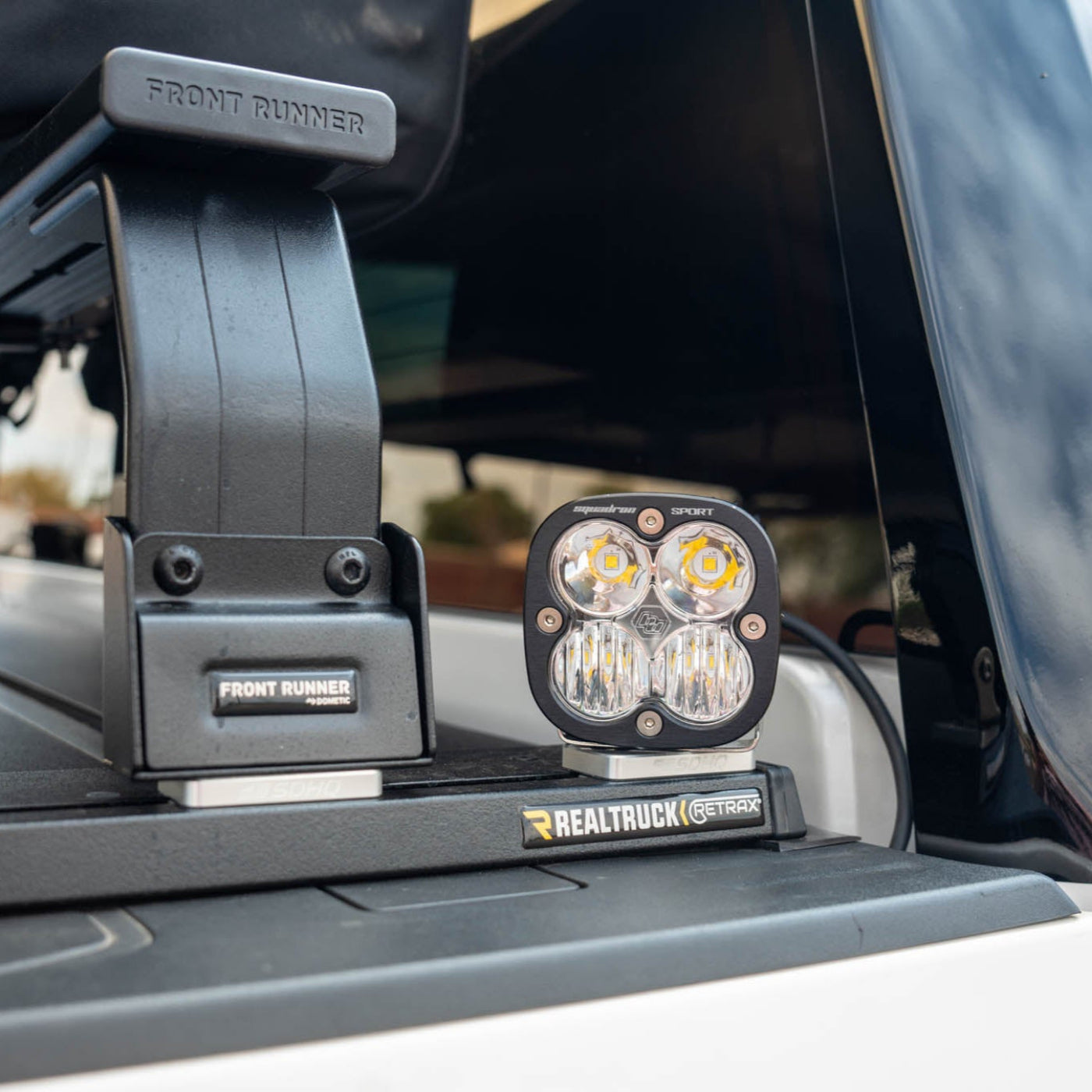 SDHQ Built Billet Bed Rail Chase Light Mount installed 