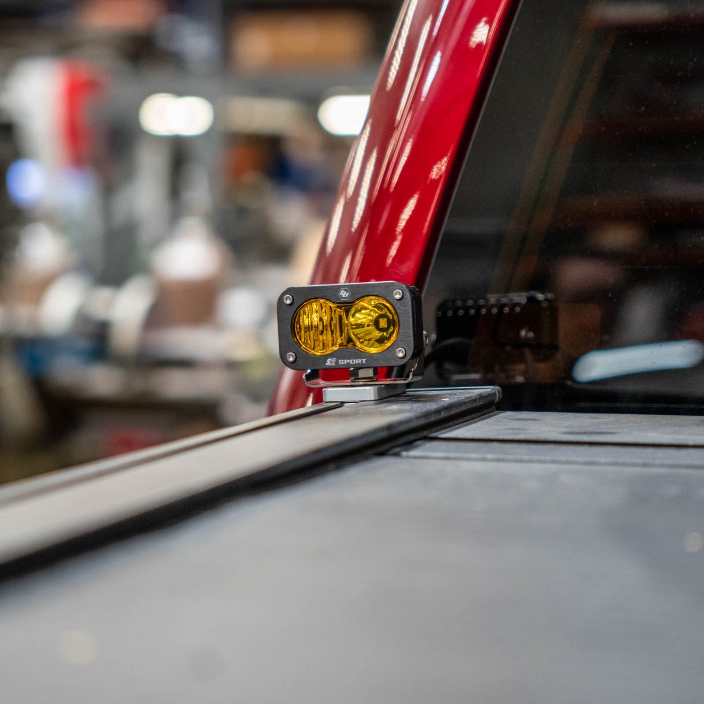 SDHQ Built Billet Bed Rail Chase Light Mount installed 