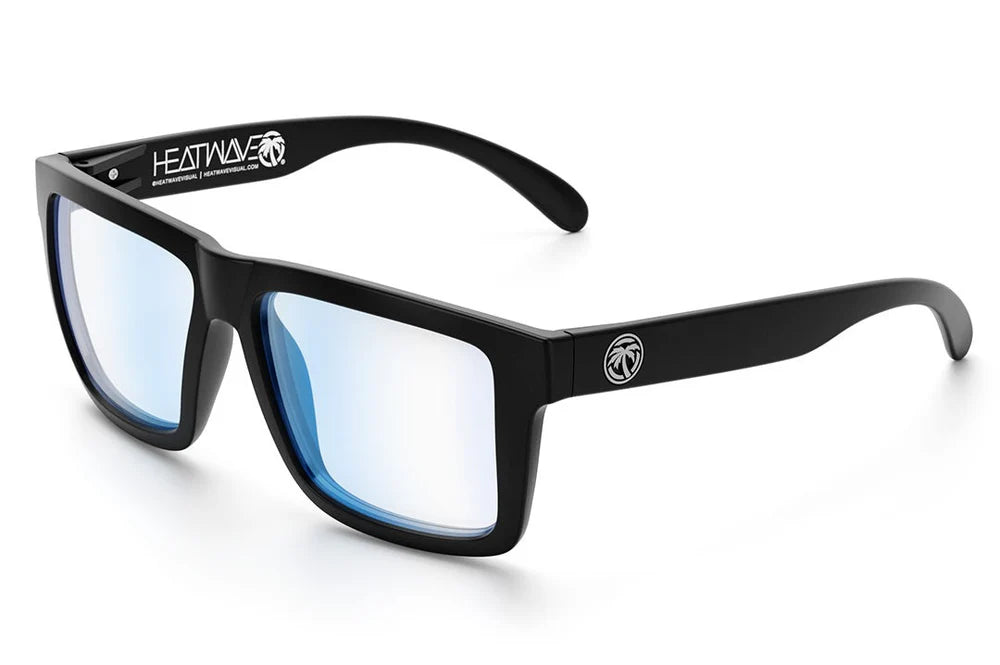 Vise XL | Black Frame - Z87 Blue Light Blocking Lenses Front View