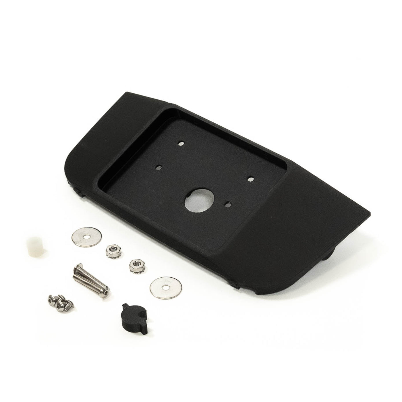 2021-2024 Ford Bronco SDHQ Built Overhead Switch Pros Keypad Mount display of included parts and hardware 