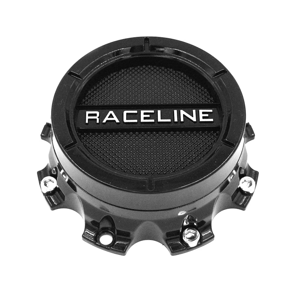 RACELINE 938/939 Gloss Black Center Cap | 8x180 and 8x200 Bolt Pattern