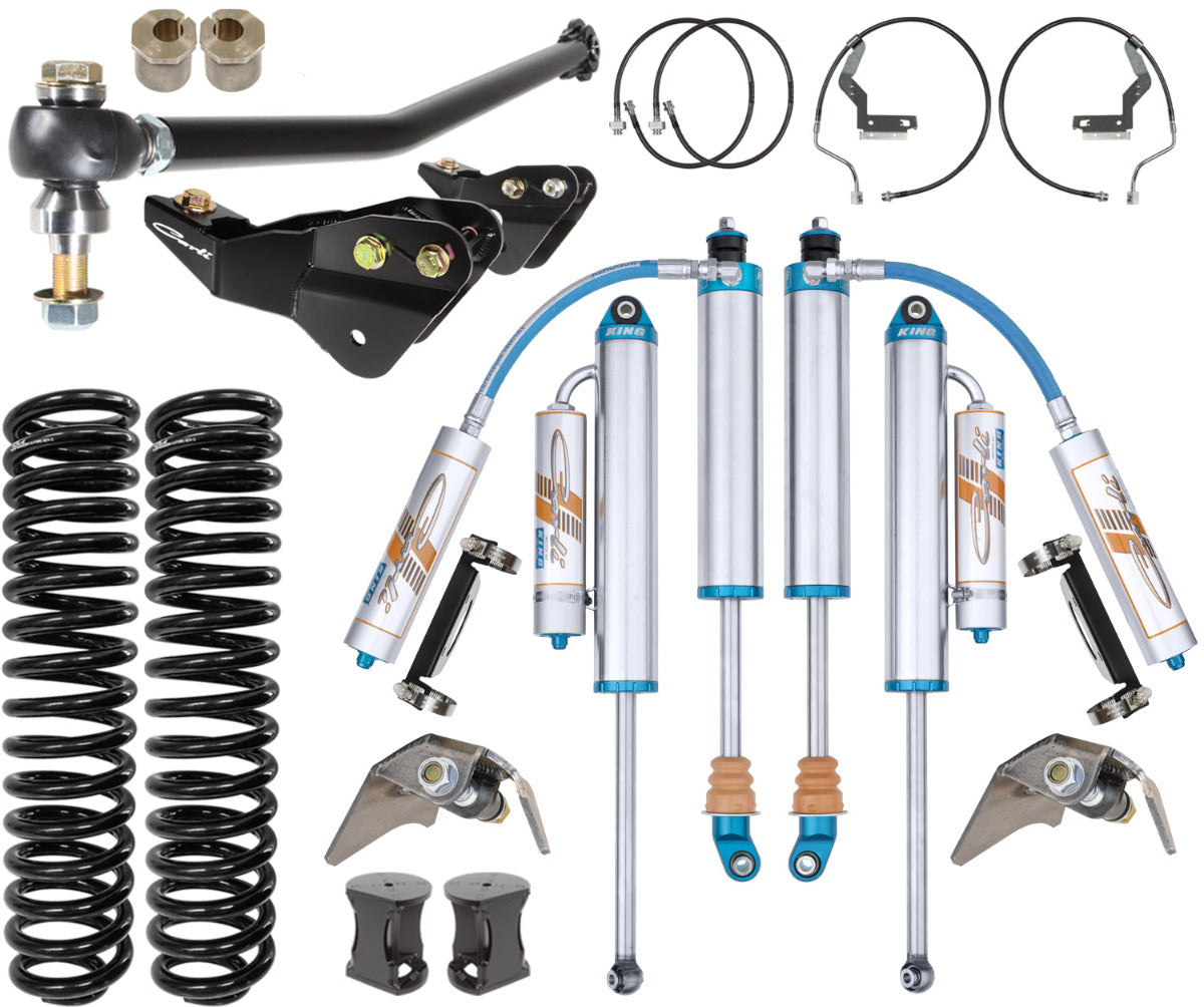 '17-24 Ford F250/350 3.0 Dominator System-5.5" Lift Display of Included Parts 