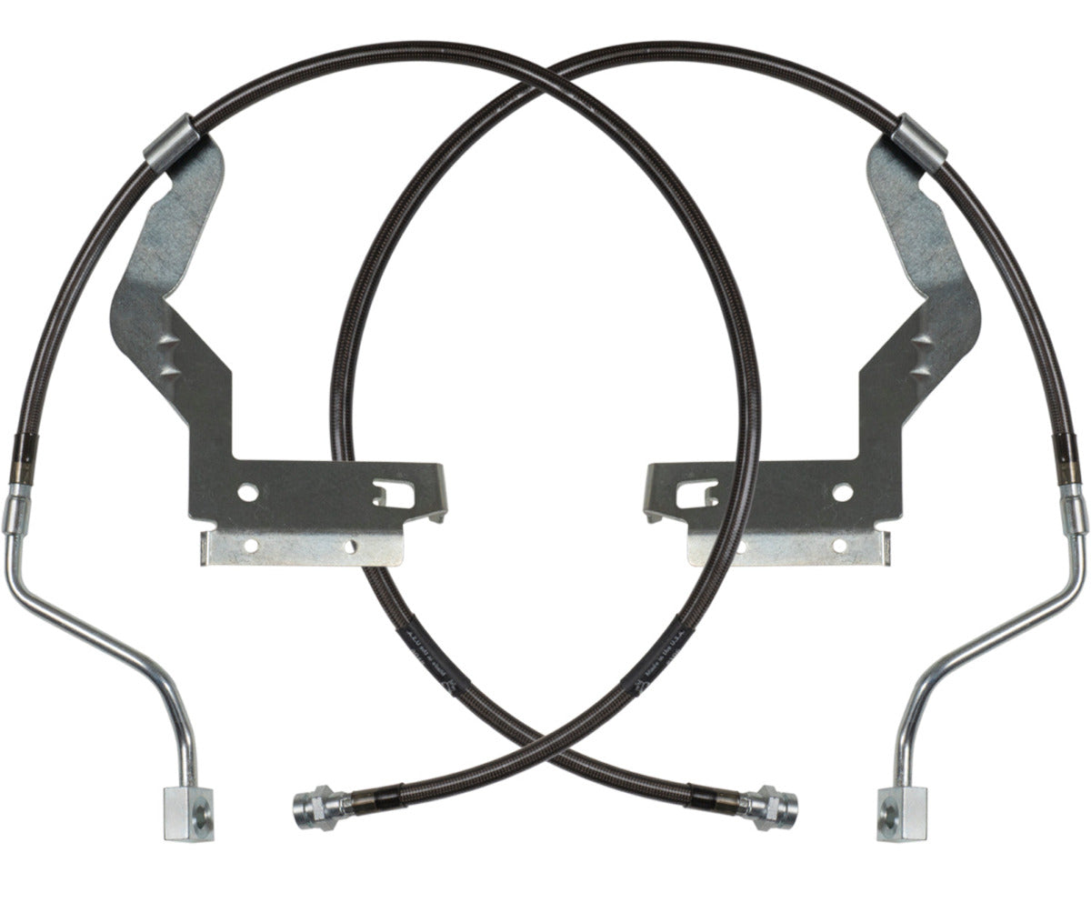 '11-16 Ford F250/350 6.2L Gas Carli 2.0 Backcountry System-2.5" Lift Display of Brake Lines